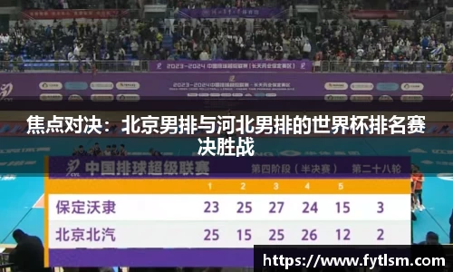 焦点对决：北京男排与河北男排的世界杯排名赛决胜战